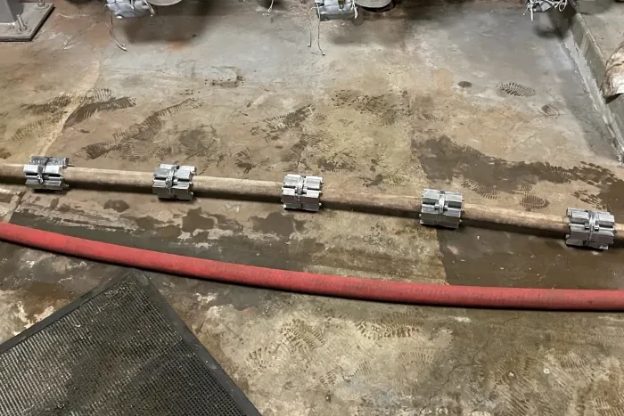 Five HydroFlux bracelets installed on the Terminal 5 filter side stream at LAX